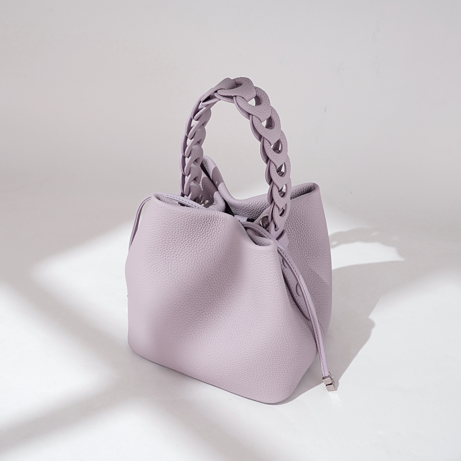 Summer New Arrival Top-grain Leather Bucket Bag photo 1
