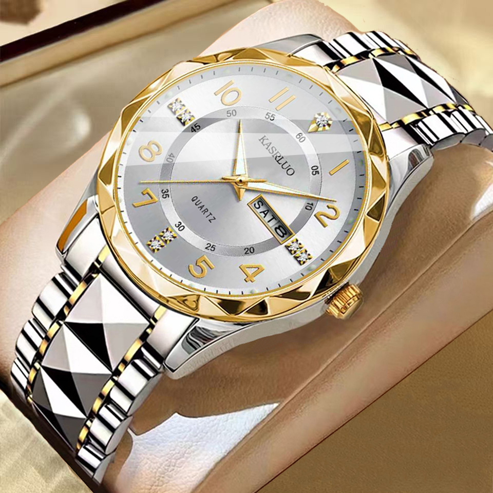 Men's Dual Calendar Fashion Waterproof Luminous Quartz Watch photo 2