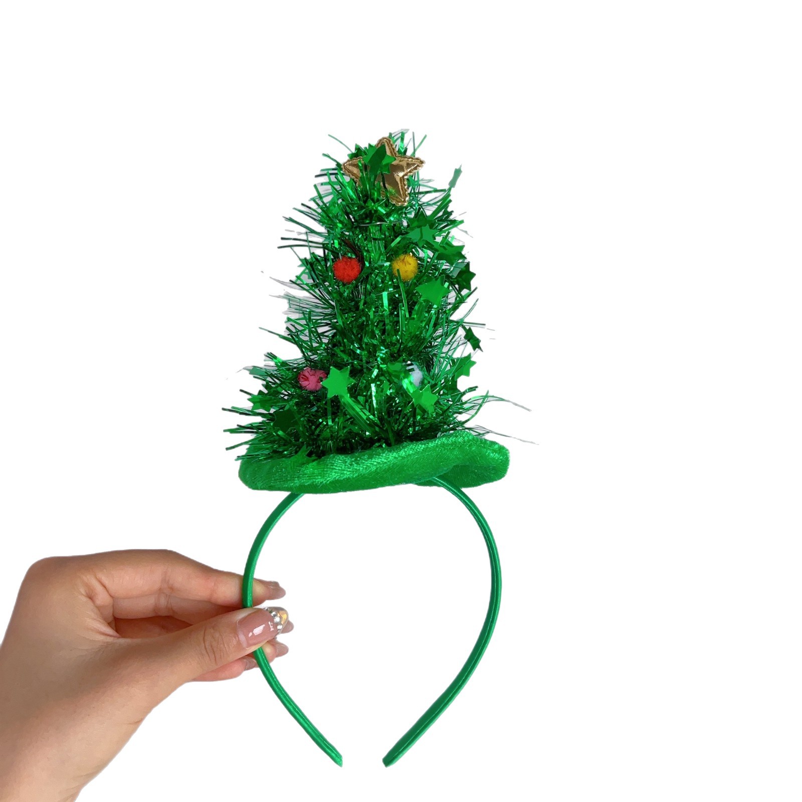 Christmas Tree Headband Cute Holiday Headdress For Girls photo 2