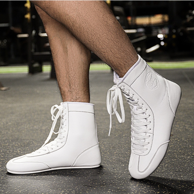 Professional Boxing Shoe Male Professional Wrestling Shoes Indoor Training photo 5