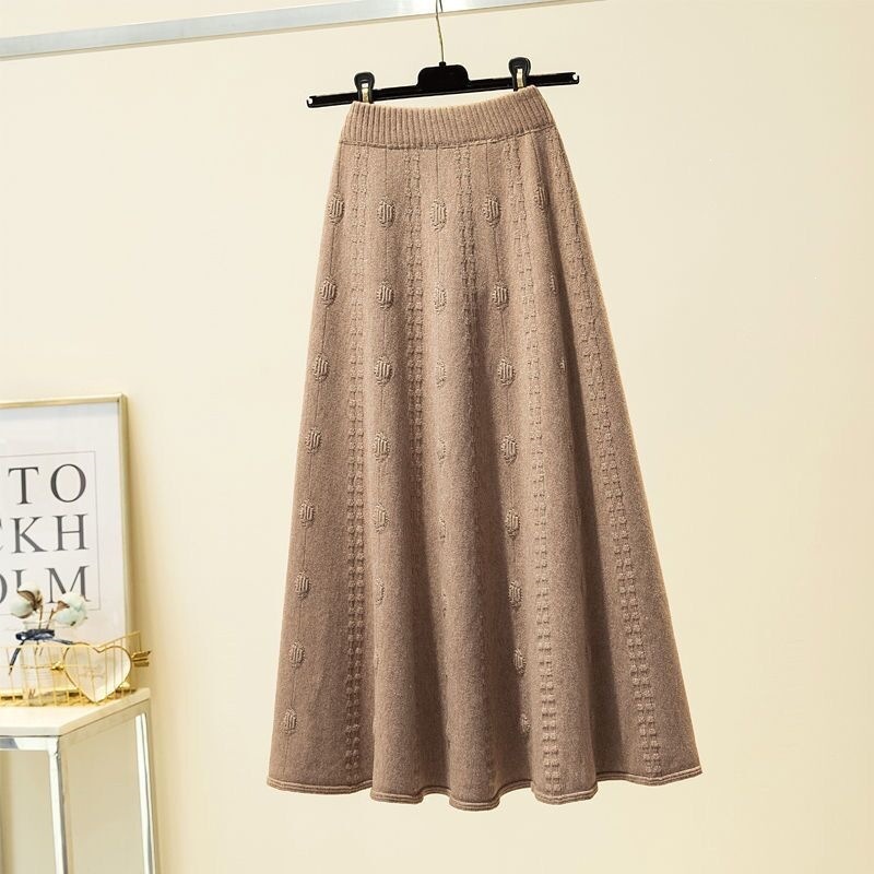 High-waisted A-line Knitted Skirt For Women photo 5
