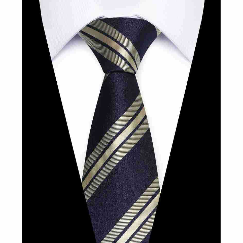Usiness Striped Hand-stitched Polyester Tie photo 2