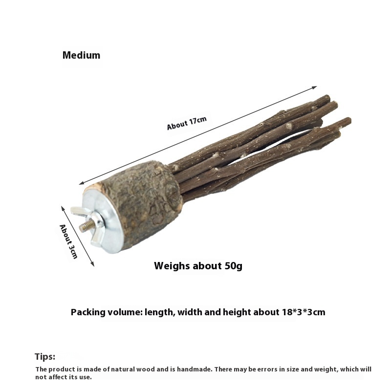 Hamster Rabbit Guinea Pig Hamster Natural Log Molar Rod Toy photo 5