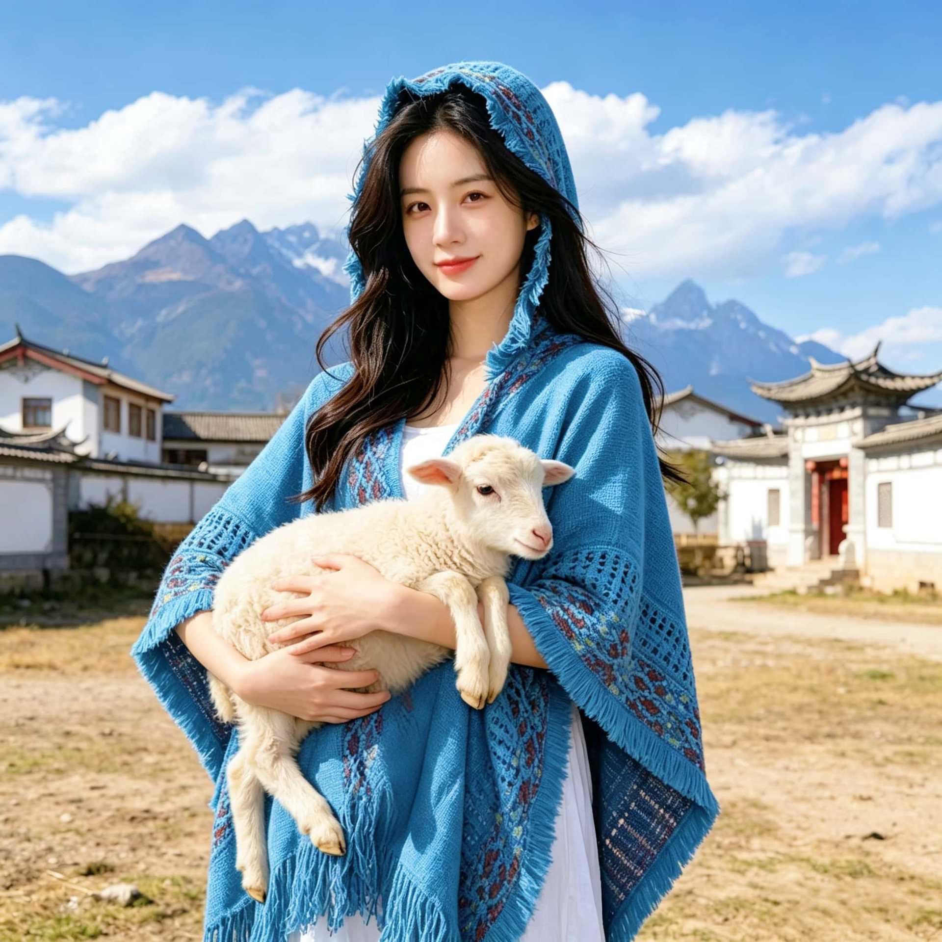 Autumn Winter Warm Ethnic-style Shawl For Travel photo 4