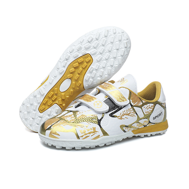 Childrens TF Turf Cleats With Long Studs And Velcro Closure Soccer Shoes photo 5
