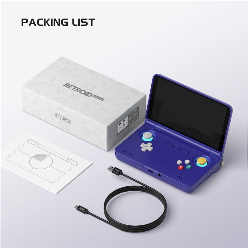 OLED Flip-screen Handheld Game Console photo 5