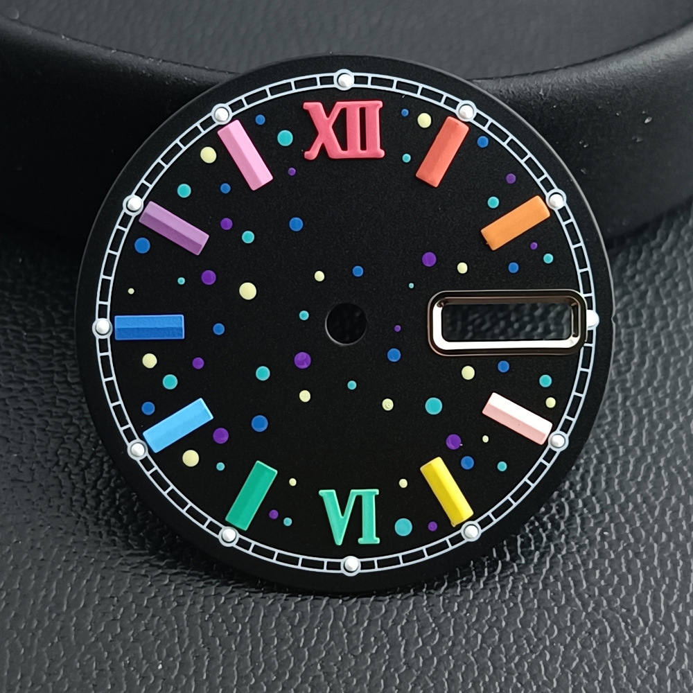 Rainbow Dial Mechanical Movement Watch Dial Replacement Part photo 6