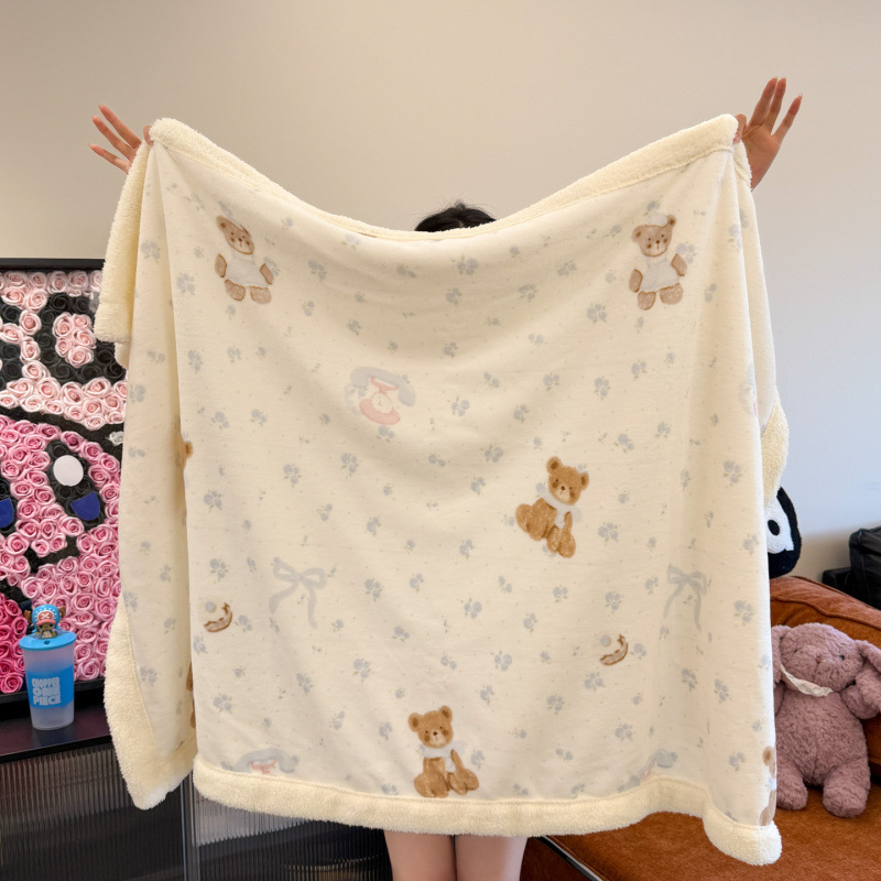 Autumn And Winter New Milk Fiber Berber Fleece Blanket photo 6