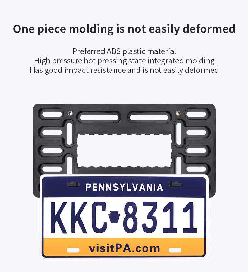 Car License Plate Frame Plastic Base photo 3