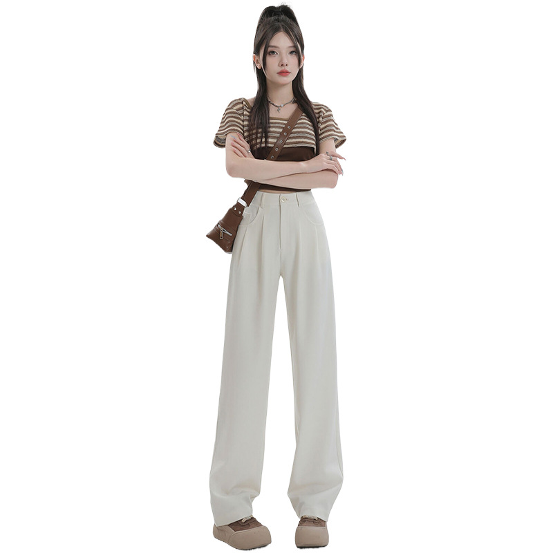 Summer Slim-fit Floor-length Straight-leg Wide-leg Sun-protection Pants photo 2