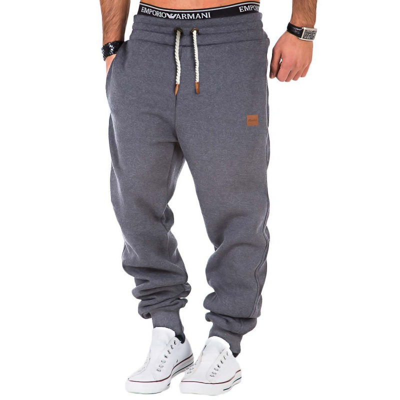 Mens AutumnWinter Patchwork Training Sweatpants photo 4