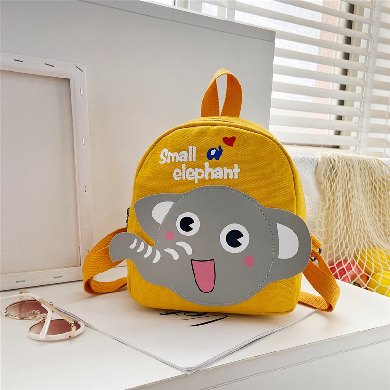 Boys Canvas Backpack Cute Cartoon School Bag photo 1