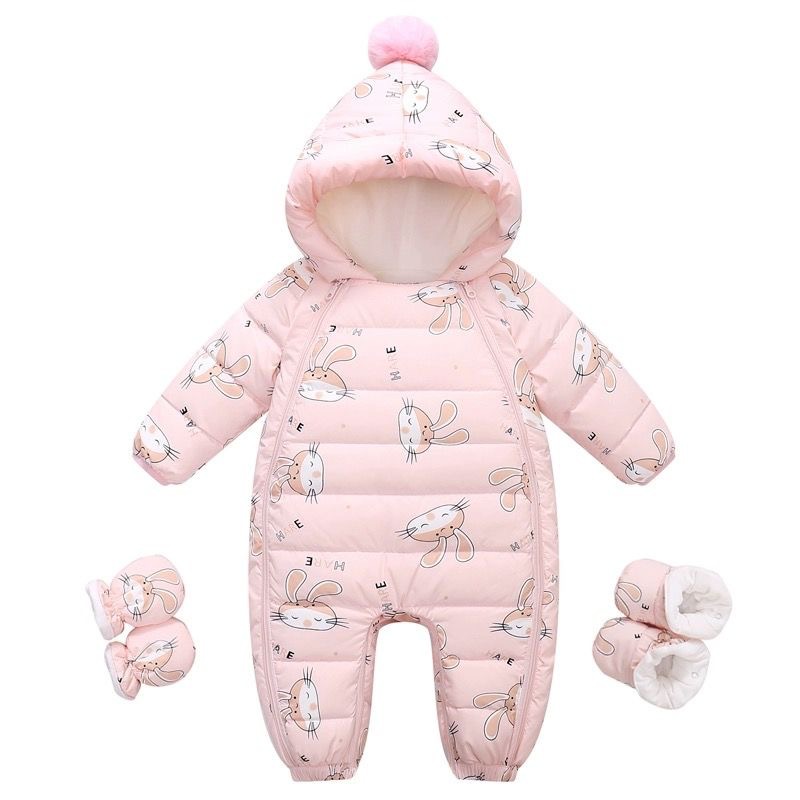 Winter Down Jumpsuit For Newborns photo 4