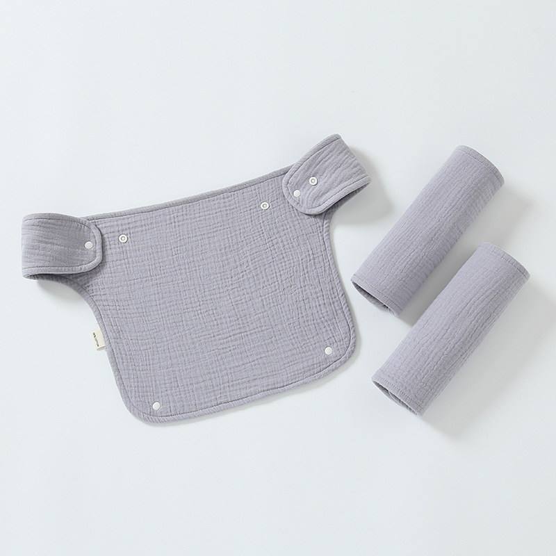Double-shoulder Baby Waist Stool Drool Bib photo 3
