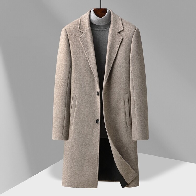 Stylish Simple And Elegant Mens Wool Coat photo 4