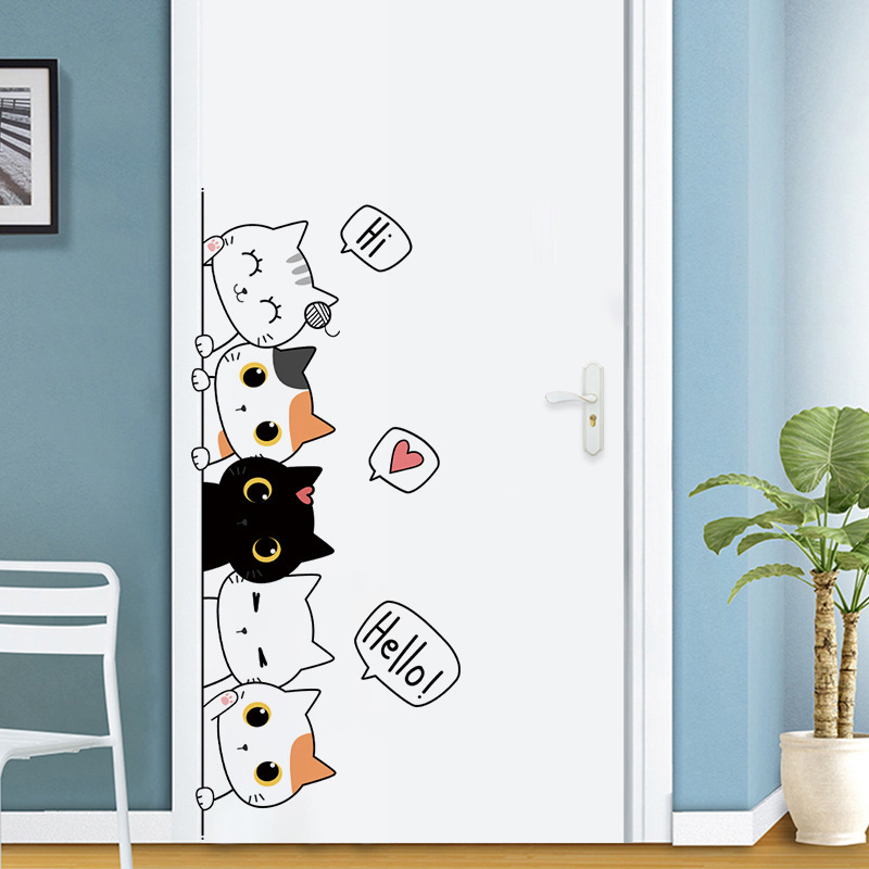 Cat Pyramid Bedroom Background Wall Sticker photo 3