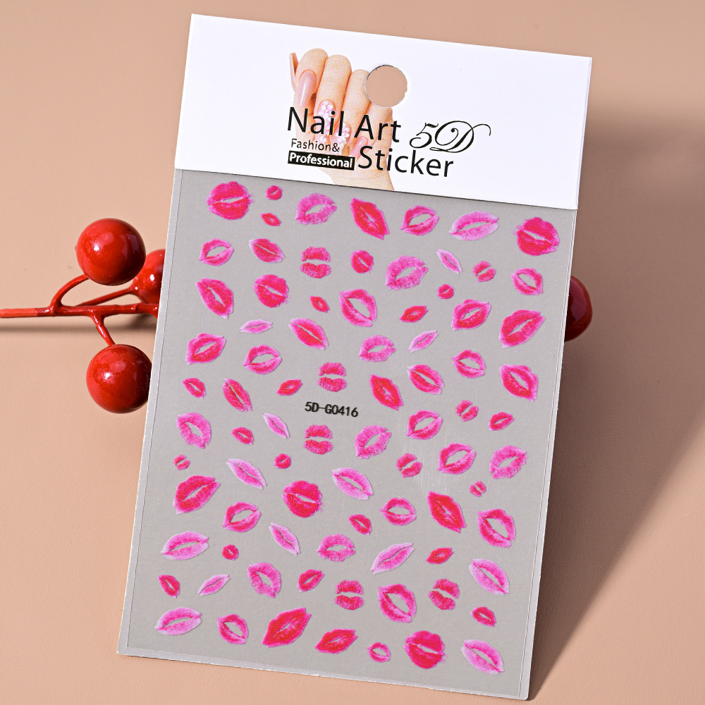 5D Embossed Nail Art Stickers photo 8