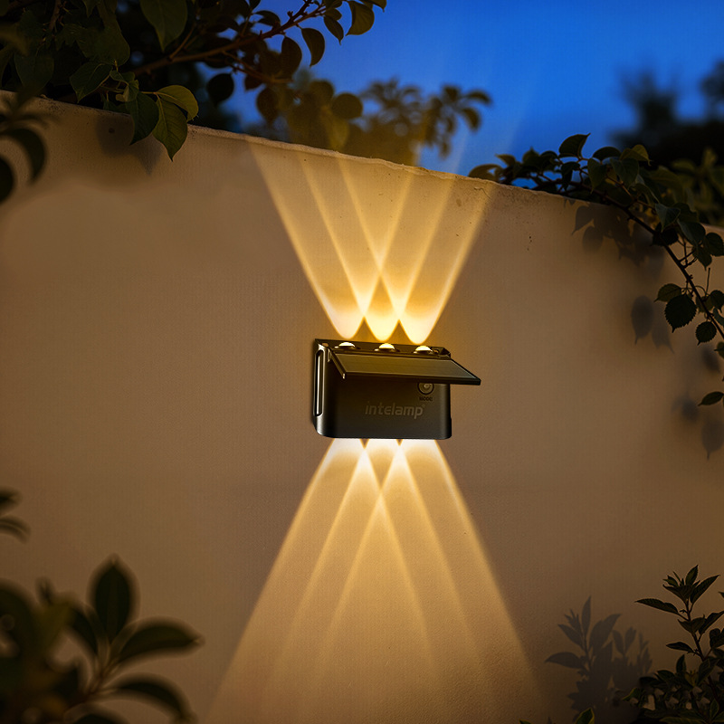 Outdoor Courtyard Solar Wall Washer Light photo 1