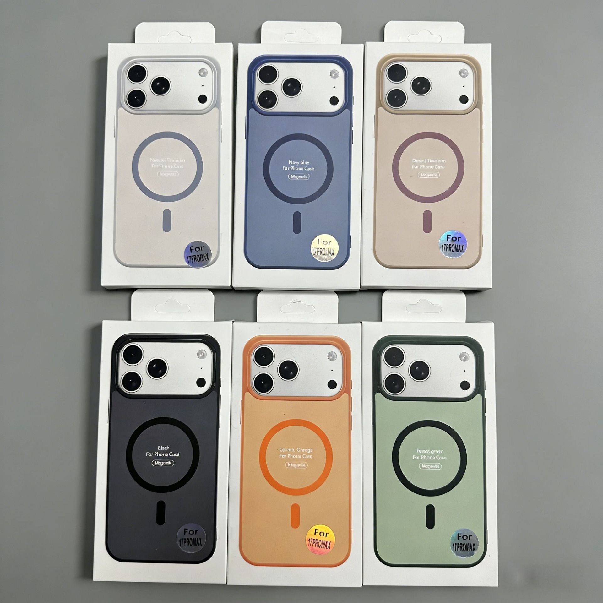 Magnetic Skin-feel Contrasting-color Phone Case photo 2