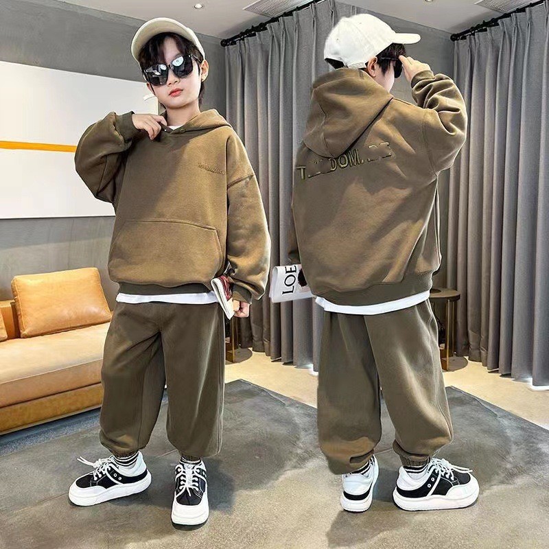 Polyester Children's Loose-fitting Plus Size Pullover photo 7