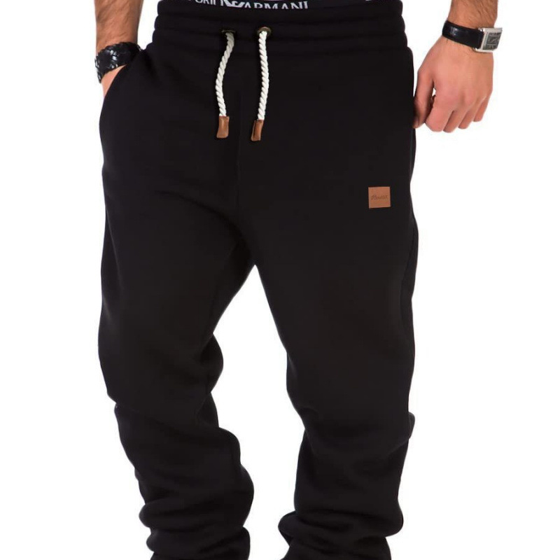 Mens AutumnWinter Patchwork Training Sweatpants photo 1