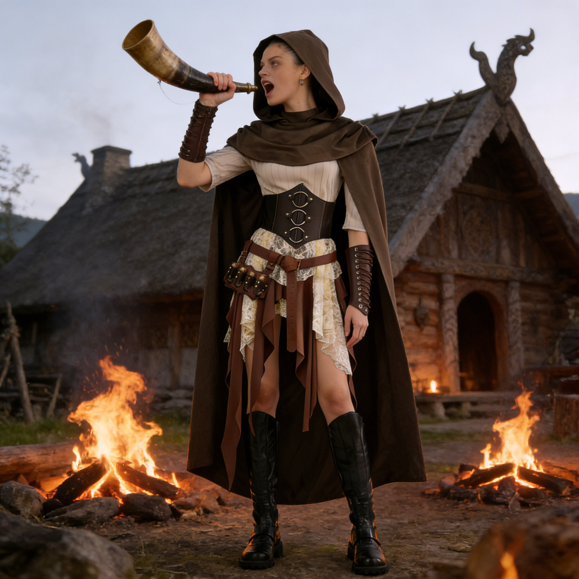 Medieval Retro Warrior Halloween Costume photo 1