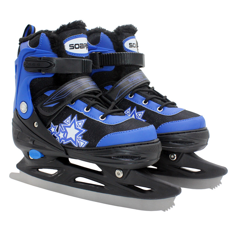Children's Plush Insulated Adjustable Ice Skate Shoes photo 3