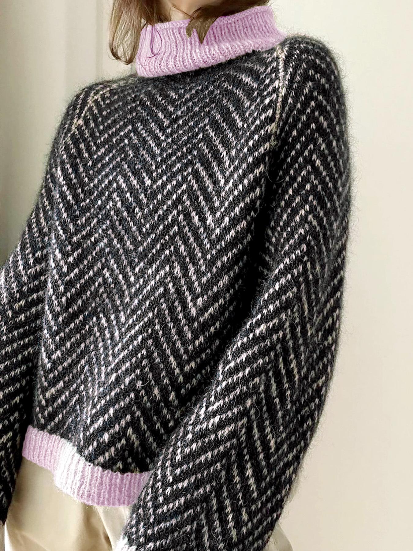 Women's Turtleneck Long-sleeve Knit Sweater photo 5