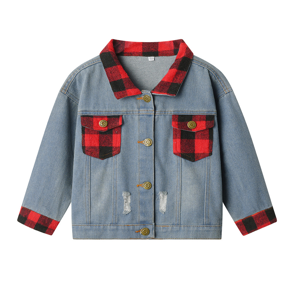 Spring Autumn New Style Casual Ripped Jacket For Boys And Girls photo 3