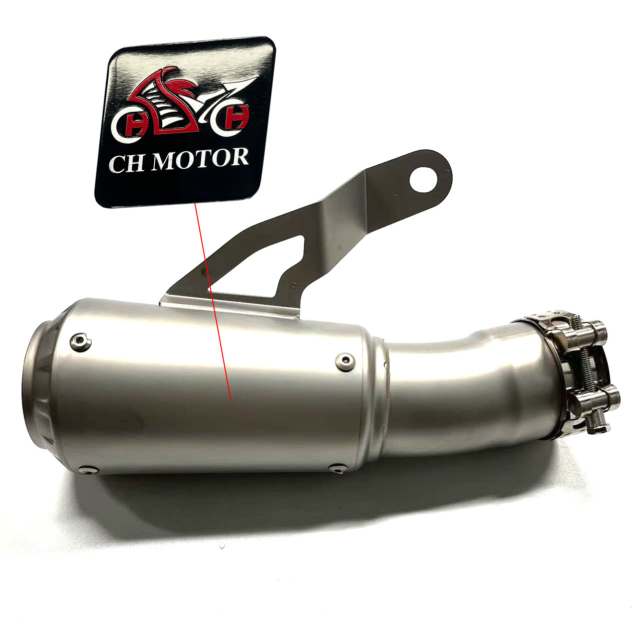 Online-style Stainless Steel Rear Section Motorcycle Exhaust Pipe For Customization photo 2