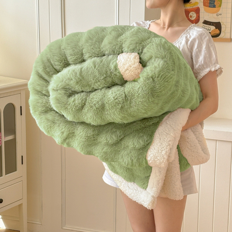 Bubble Double-layer Blanket Thickened For Warmth photo 4