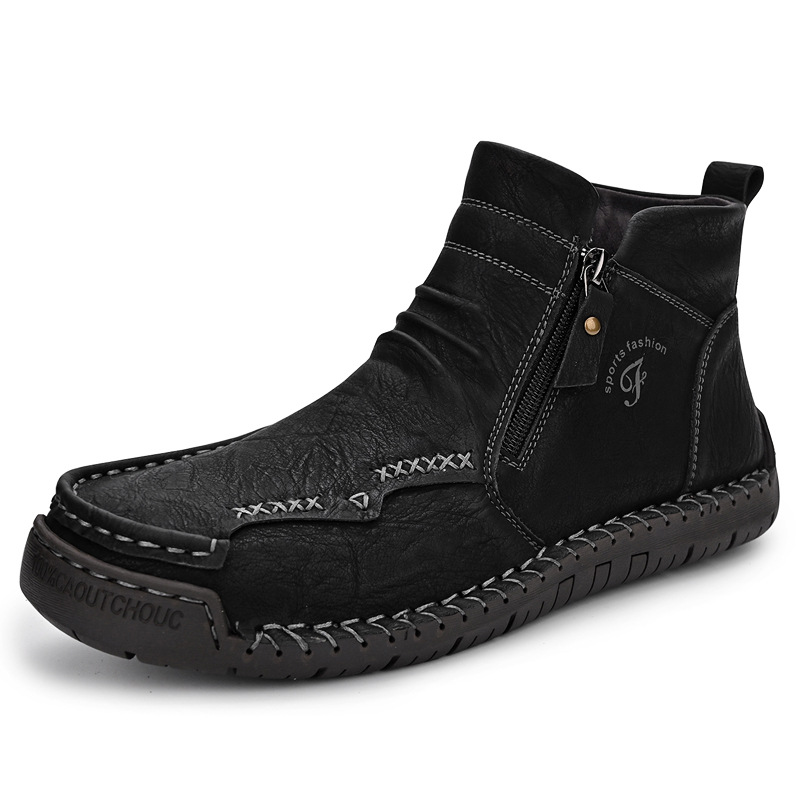 Plus-size High-top Ankle Boots Warm British-style Dr Boots photo 2