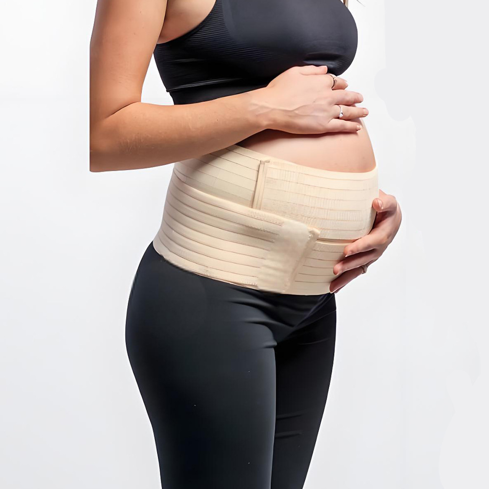 High-elastic Breathable Multi-purpose Postpartum Belly Band With Three Ear Loops photo 1