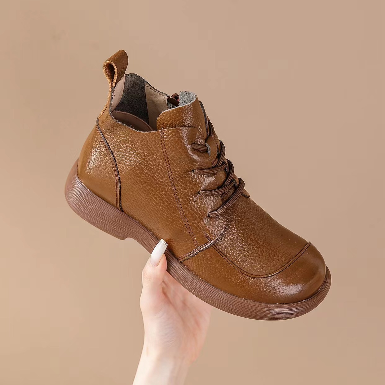Women's Vintage Leather Dr Martens Boots photo 5