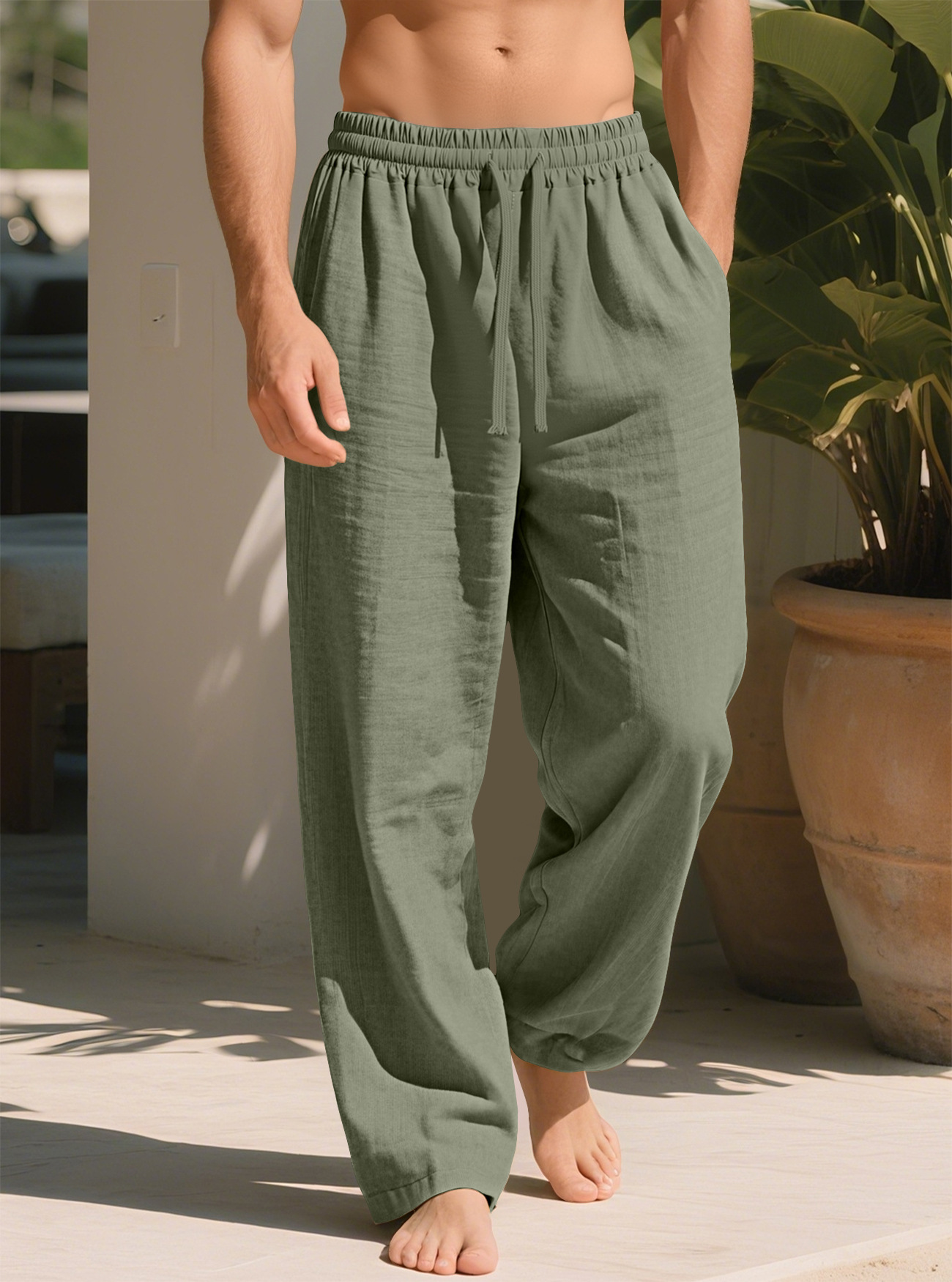 Loose Straight Casual Plus Size Breathable Quick-drying Trousers photo 7