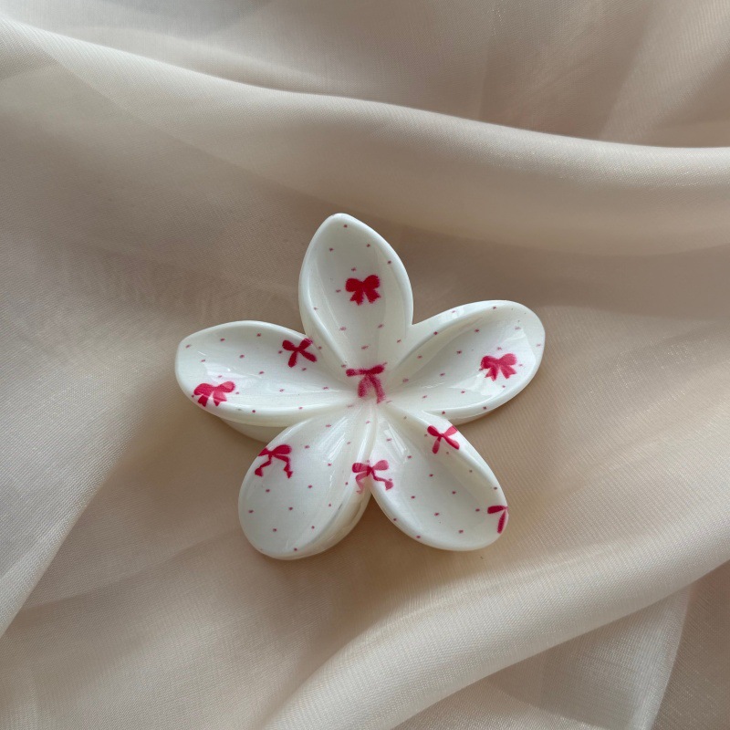 Womens Floral-print Hair Clip Headdress photo 3