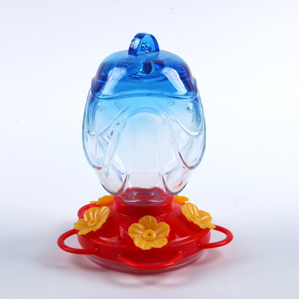 Painted Glass Feeder Glass Garden Decoration photo 4