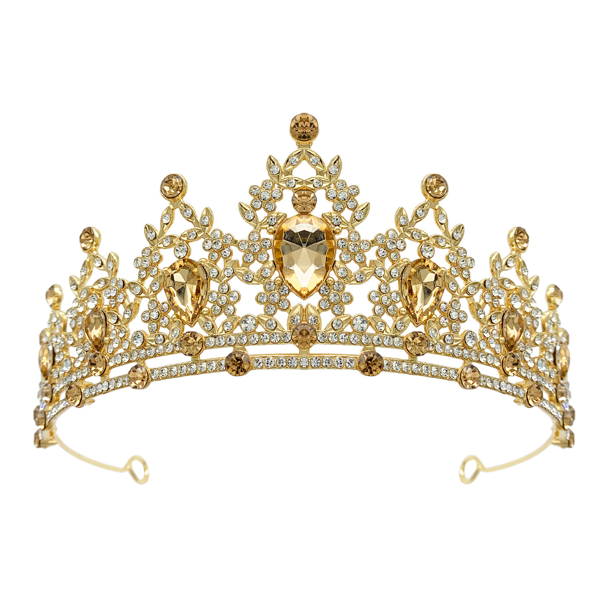 Rhinestone Headband Alloy Crown Wedding Dress Accessory photo 8
