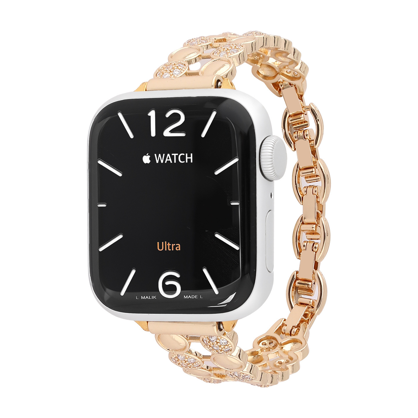 Fashionable Pure Copper Crushed-crystal Watch Strap photo 4
