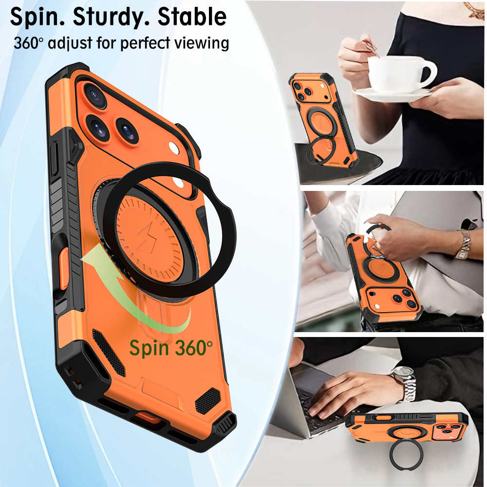 Magnetic Bracket Ring-clasp Phone Case photo 4