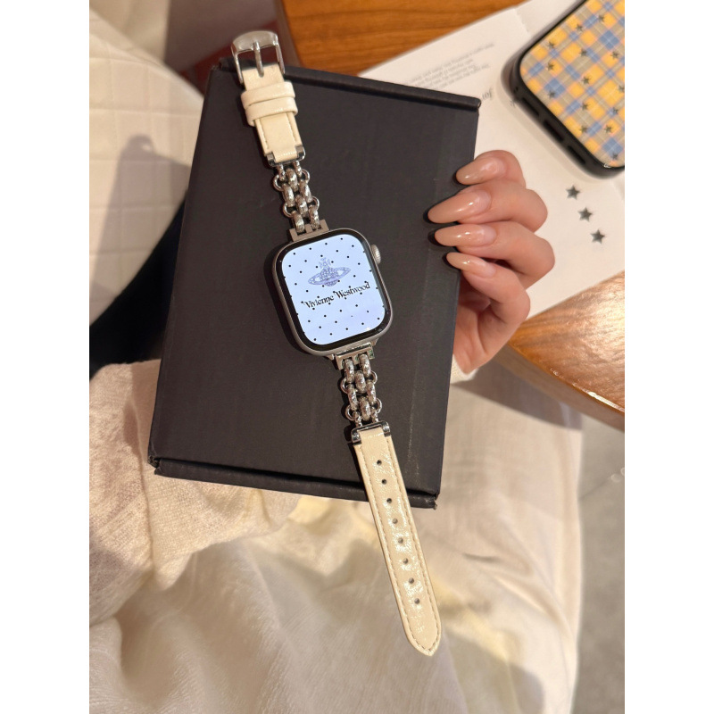 Suitable For Metal Chain Patchwork Leather photo 4