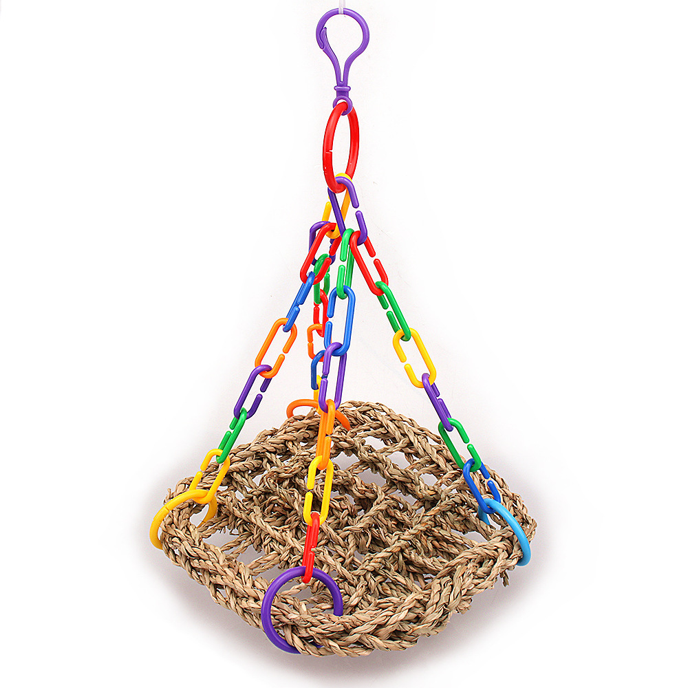 Toy Bird Grass Net Parrot Swing photo 3