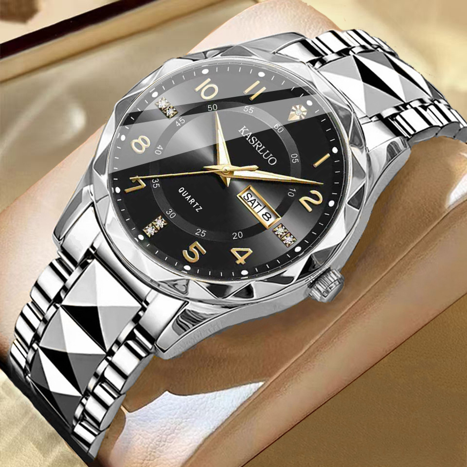 Men's Dual Calendar Fashion Waterproof Luminous Quartz Watch photo 6