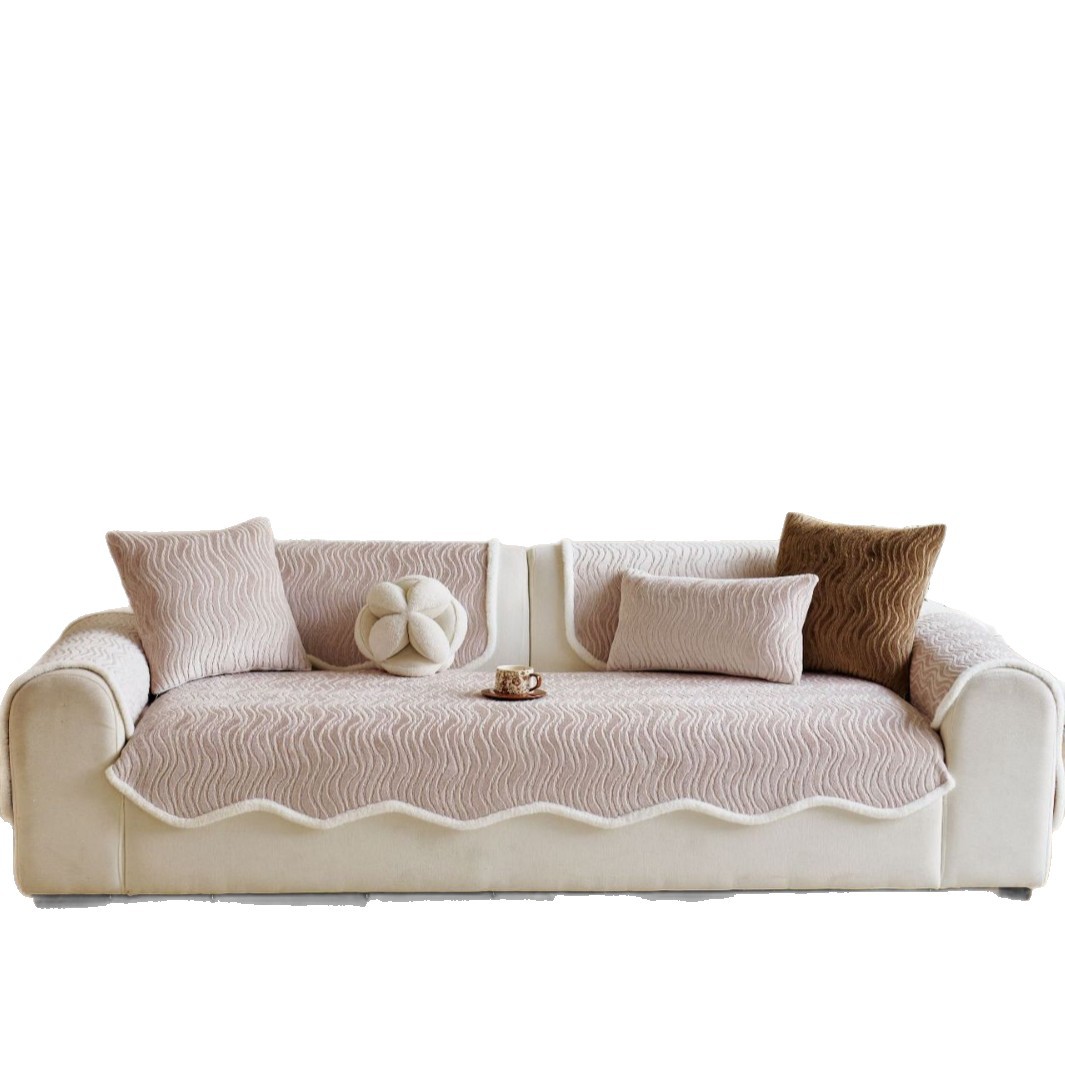 Chenille All-season Universal Fixed Non-slip Premium Sofa Cushion photo 2