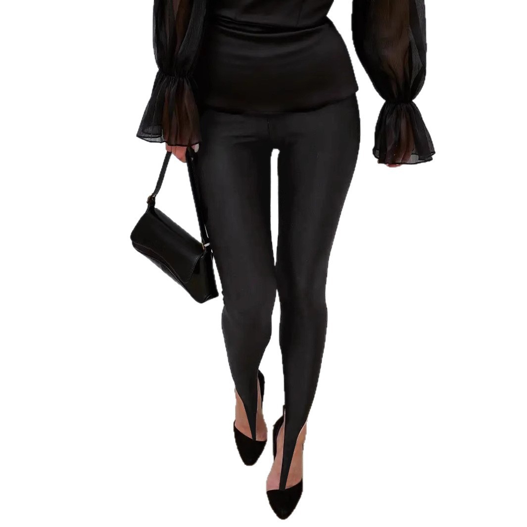 Fashionable Tight-fitting Pants With High Waist And Tummy-control Design photo 2