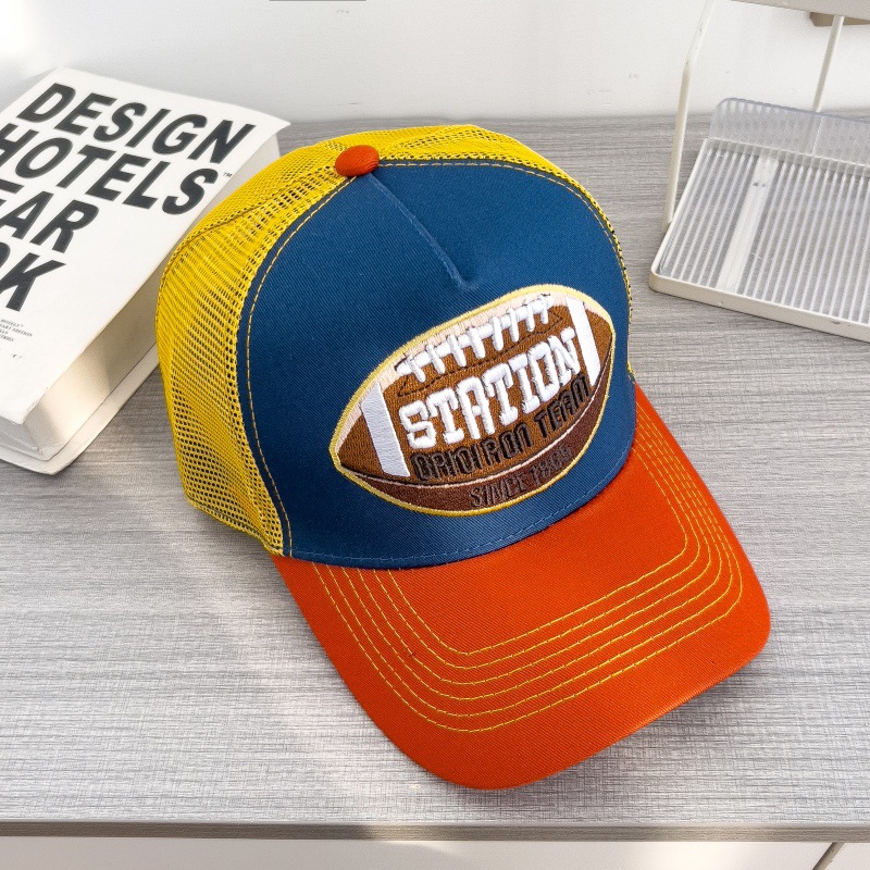 Retro Hip-hop Mesh Breathable Sun-protective Baseball Cap photo 1