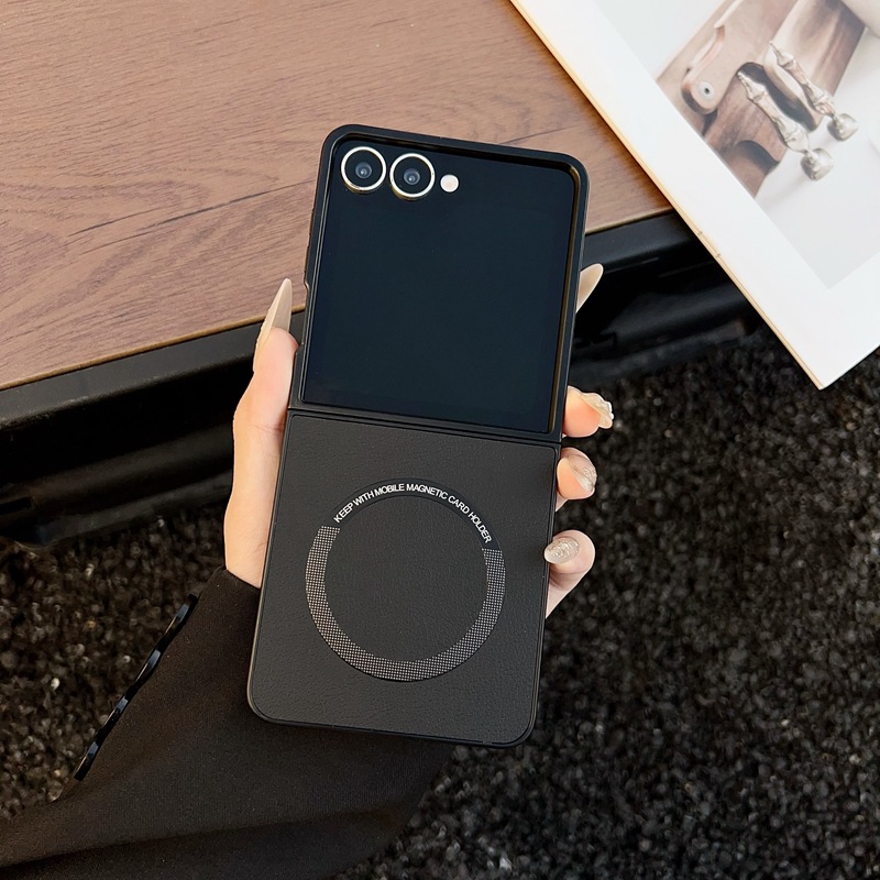 Business-style Leather-texture Magnetic Phone Case photo 2