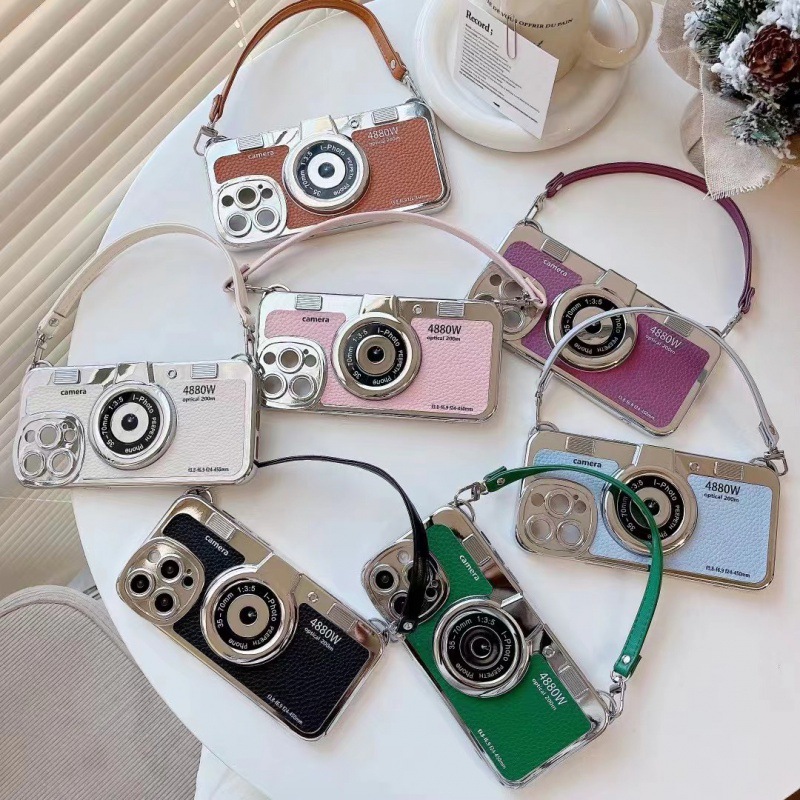 Creative Electroplated Phone Case With A Wrist Strap photo 3