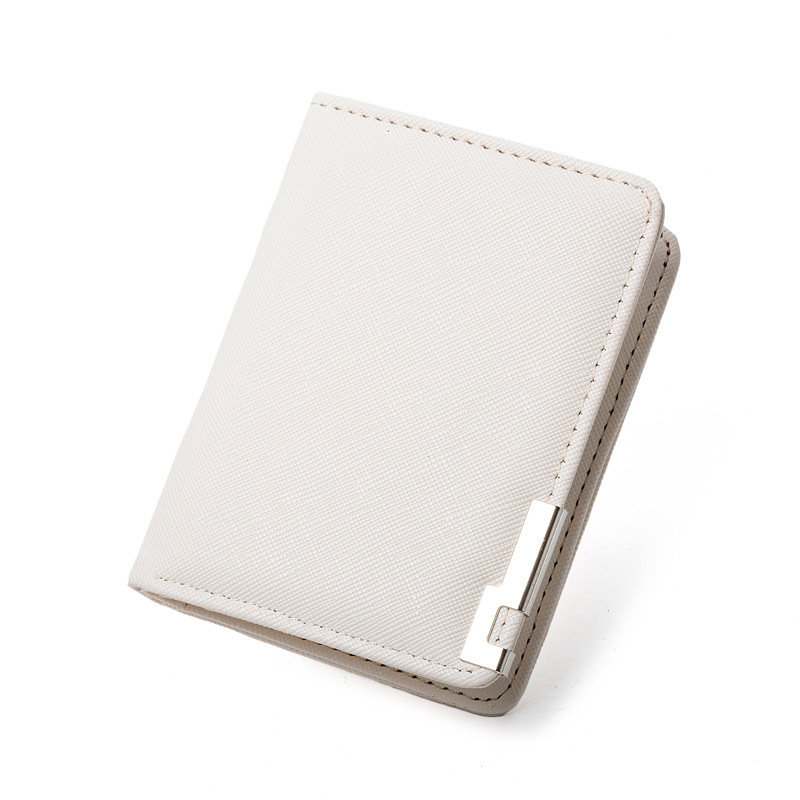 Mens Ultra-thin Short Wallet With Metal Trim photo 5