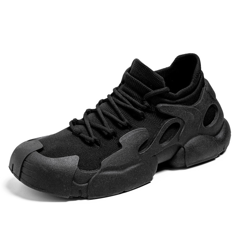 Breathable Fly Woven Mesh Lace-up Platform Sports Mesh Shoes photo 5